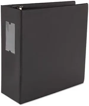 D-Ring Binder, 5" Capacity, 8-1/2 X 11, Black