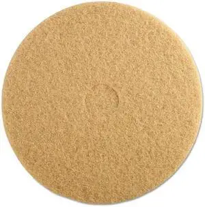 3M 05606 Ultra High-Speed Floor Burnishing Pads 3400, 20" dia, Tan, 5/Carton, 1 Carton