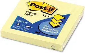 Original Canary Yellow Pop-Up Refill 3 x 3 12 Pads/Pack