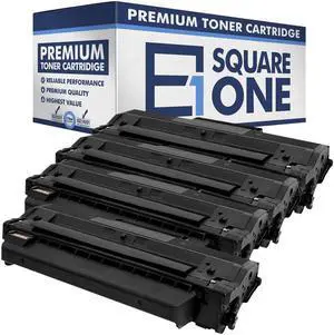 eSquareOne Compatible Toner Cartridge Replacement for DELL 331-7328 RWXNT DRYXV (Black, 4-Pack)