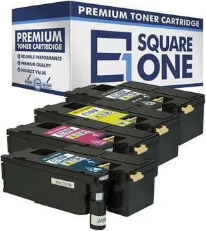 eSquareOne Compatible Toner Cartridge Replacement for DELL DPV4T 593-BBJX H5WFX 593-BBJU G20VW 593-BBJV 3581G 593-BBJW (Cyan, Magenta, Yellow)
