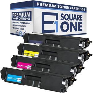 eSquareOne Compatible (High Yield) Toner Cartridge Replacement for Brother TN310BK TN310C TN310M TN310Y TN315BK TN315C TN315M TN315Y (Black, Cyan, Magenta, Yellow)