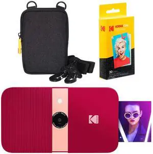 kodak smile instant print digital camera red soft case kit kodak smile instant print digital camera red soft case kit