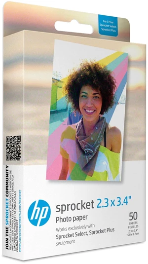 Sprocket 2.3 x 3.4" Premium Zink Sticky Back Photo Paper (50 Sheets) Compatible with Sprocket Select and Plus Printers Sprocket 2.3 x 3.4" Premium Zink Sticky Back Photo Paper (50 Sheets) Compatible with Sprocket Select and Plus Printers