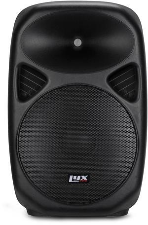 LyxPro 15 Inch Active PA Rechargeable Battery Speaker System, Bluetooth, MP3, USB, SD Card Slot, Foldable Carry Handle, Easy Carry Wheels-SPA-15 BAT