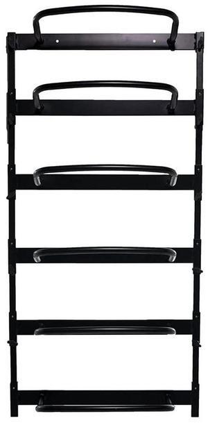 Power Systems Economy Wall Rack for Foam Rollers, 9.5 x 23 x 49 Inches, Black (80241)
