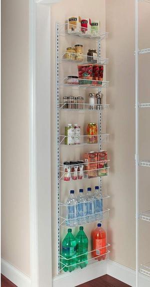 Jumbl 24" Wide Adjustable Door/Wall Mount Hanging Spice Storage Rack