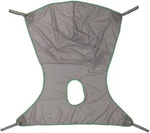 Invacare Premier Comfort Full Body Sling with Commode Opening for Patient Lifts, 550 lb. Weight Capacity, Net Fabric, X-Large, 2451100