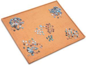 Jumbl 1000-Piece Puzzle Board | Lightweight, Portable Jigsaw Puzzle Assembly Tray with Non-Slip Felt Surface, Edged Border & Extra Large Workspace | Table Measures 22 x 30