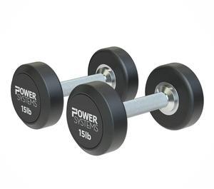 Power Systems ProStyle Round Rubber Dumbbell Pairs (20)