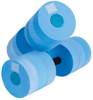 Power Systems Water Dumbbells, Heavy Resistance, Pair, Blue (86570)