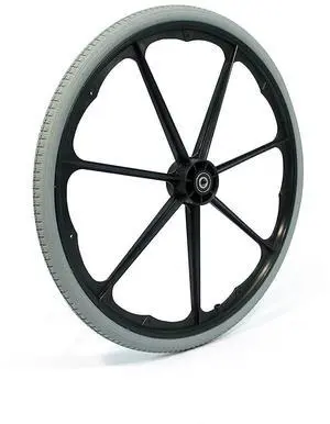 Invacare 1026363 Pneumatic Flat Free Composite Wheelchair Wheel, 24 Inch Diameter
