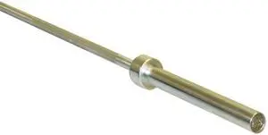 Power Systems Premium Olympic Bar, 86 Inch Weightlifting Bar with 15.25 Inch Sleeve, 500 Pound Capacity, Nickel (61820)