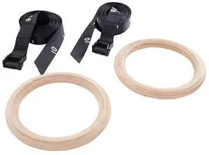 Power Systems Wood Training Rings, Includes 2 Rings and 2 Straps (93910)