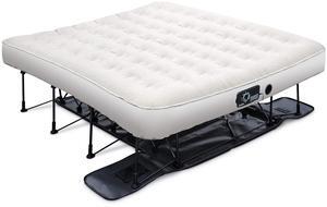 Ivation EZ-Bed (King) Air Mattress with Frame & Rolling Case, Self Inflatable, Blow Up Bed Auto Shut-Off, Comfortable Surface AirBed, Best for Guest, Travel, Vacation, Camping Ivation EZ-Bed (King) Air Mattress with Frame & Rolling Case, Self Inflatable, Blow Up Bed Auto Shut-Off, Comfortable Surface AirBed, Best for Guest, Travel, Vacation, Camping