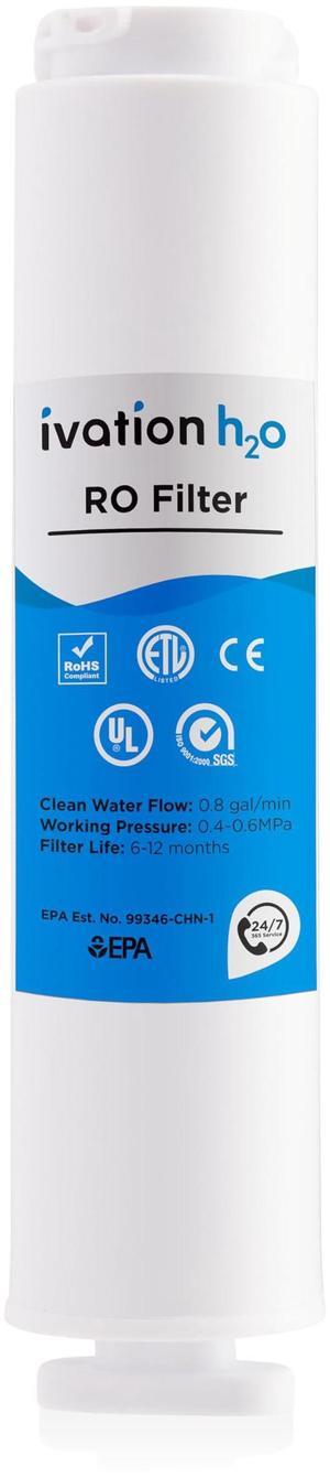 Ivation H2O Hot & Cold Countertop Reverse Osmosis Water TDS Filter System RO Replacement Filter IVAW51ROCRF