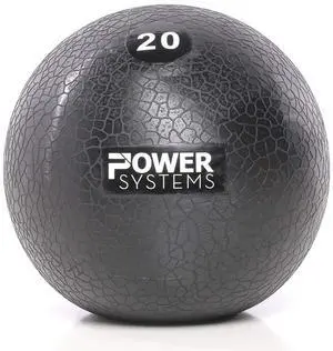 Power Systems MEGA Slam Ball Prime, 20 Pounds (25522), Black