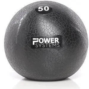Power Systems MEGA Slam Ball Prime, 50 Pounds (25528),Black
