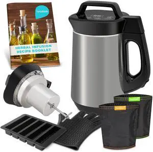 Ivation Herbal Infusion Machine, Botanical Extractor Infuser for making Butters, Oils & Tinctures, Chocolate & Gummies, Makes 1 -4 cups (2 to 8 sticks) of Butter, 2 Mesh Filters