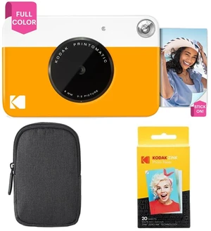 Printomatic Full-Color Instant Print Camera Starter Bundle + Carrying Case + Zink 20pk Photo Paper - Colorful Photos On 2x3 Sticky-Back Paper - Fun Gift for Birthday Christmas Holiday - Yellow Printomatic Full-Color Instant Print Camera Starter Bundle + Carrying Case + Zink 20pk Photo Paper - Colorful Photos On 2x3 Sticky-Back Paper - Fun Gift for Birthday Christmas Holiday - Yellow