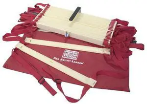 Power Systems Pro Adjustable Slat Agility Ladder Kit, Includes Two 15-Foot x 20 Inch Connectable Ladders, Red/White (30650)