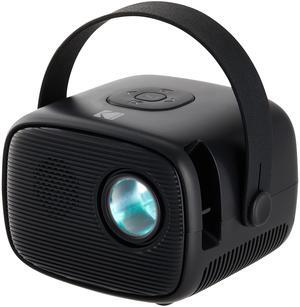 KODAK FLIK X2 Mini Pico Projector | Portable 100 Projector with Remote Control, Speakers & Carry Handle Plays Movies, TV & Games | Compatible with HDMI, USB, AV, MicroSD, Smartphone, Firestick, Black