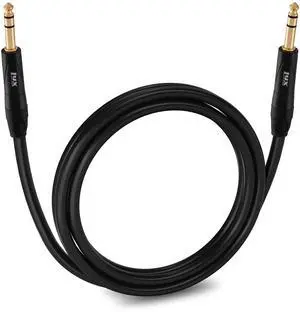 LyxPro ¼" TRS to ¼" TRS Balanced Audio Cable, Superior Signal Transfer, Crystal Clear High Frequency, Noiseless, Durable & Flexible Patch Cable, Professional Grade Heavy Duty, 6 feet Male to Male