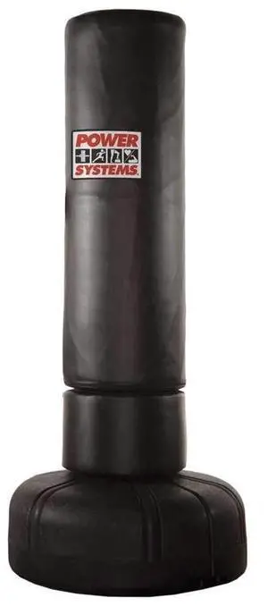 Power Systems PowerForce Freestanding Bag, Adjustable Height Strike Bag for Mixed Martial Arts, 77 x 33.5 Inches, Black (88214)