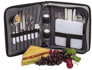 Jumbl 4 Person Travel Picnic and Outdoor Wallet - 18 Pieces
