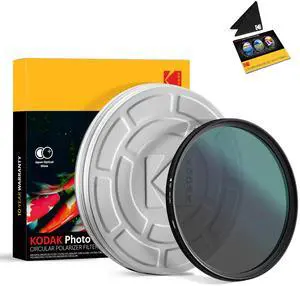 KODAK 40.5mm CPL Lens Filter | Circular Polarizing Filter Removes Reflections from Glass & Water, Enhances Contrast Improves Color Saturation, Super Slim, Multi-Coated 12-Layer Nano Glass & Mini Guide