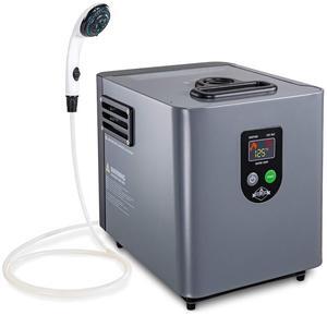 Hike Crew Portable Propane Water Heater & Shower Pump  Compact Outdoor Cleaning & Showering System w/ LCD & Auto Safety Shutoff for Instant Hot Water While Camping, Hiking  Carry Case Included