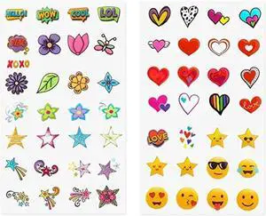 Zink Deluxe 50+ Sticker Set  Personalize & Decorate Your Kodak, Lifeprint, Polaroid, HP, Canon, Fujifilm Instant Cameras and Printers with Fun Shapes, Cute Emojis & Trendy Designs