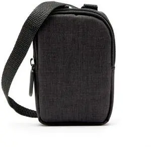 Zink Soft Camera Case  Small Instant Print Camera & Printer Bag w/Photo Paper Pocket, Zipper Closure & Crossbody Shoulder Strap - Black