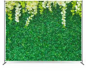 Zink Leaves Photo Backdrop - Wrinkle-Free 4.5 Ft x 6 Ft Nature-Themed Photo Studio Backdrop for Birthdays, Weddings, Bridal Showers, and More