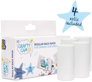 Sunny & Fun Crafty Cam Printing Paper Rolls (x4) - Total 300 Prints Sunny & Fun Crafty Cam Printing Paper Rolls (x4) - Total 300 Prints
