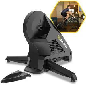 Saris - H3 Plus Smart Indoor Bike Trainer, Quietest Ever at 59 dB, Compatible with 12-Speed Drivetrains, Includes Virtual Training App Subscription