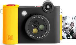 Kodak Smile+ Wireless 2x3 Digital Instant Print Camera with Effect Lenses & Zink Technology - Black