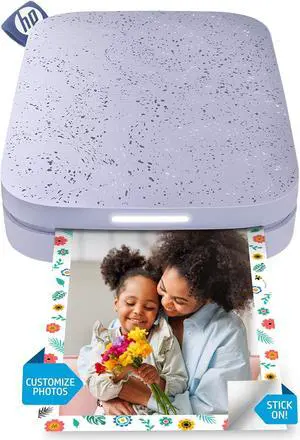 HP Sprocket Portable 2x3" Instant Photo Printer (Lilac), Prints From iOS or Android Devices