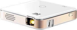 Kodak Luma 150 Pico Projector, Rechargeable Ultra Mini Projector with Built-In Speaker, Airplay & Miracast - White