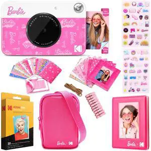 Kodak x Barbie Printomatic Instant Print Camera + Case, Photo Album, Paper (20 Sheets) & More