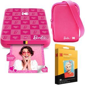 Kodak x Barbie Step Slim Instant Photo Printer, 2x3" Portable Printer Iconic Style - Bundle