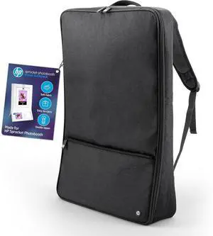 HP Sprocket Photobooth Travel Backpack (Black), Exclusively for the HP Sprocket Photobooth Printer