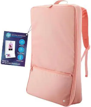 HP Sprocket Photobooth Travel Backpack (Pink), Exclusively for the HP Sprocket Photobooth Printer