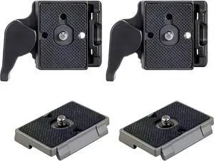 Ritz Gear 2-Pack RC2 Rapid Connect QR Plates Tripod Adapter