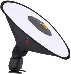 Ritz Gear Conic Dish Collapsible Camera Flash Diffuser for Flash Speedlights with Adjustable Strap