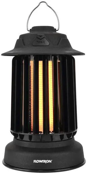 Flowtron Lantern Bug Zapper with UV Light Indoor Insect Trap Quiet Fan USB-C Cable