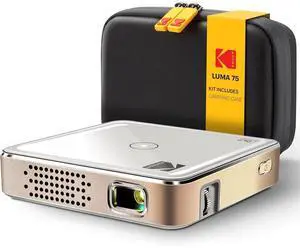 Kodak Luma 75 Ultra Mini Projector, Portable Pico Projector with Carrying Case- White