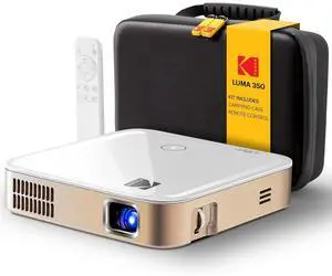 Kodak Luma 350 Smart Projector, Portable Pico Projector with Carrying Case & Remote