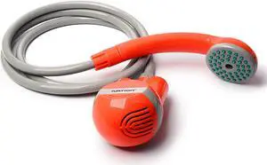 Ivation Battery-Powered Handheld Portable Shower - Turns Water from Bucket/Sink Into Steady, Gentle Stream - Built-In 2200mAh Rechargeable Battery