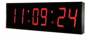 DBTech Huge 30 Inch Oversized Digital Blue LED Clock - Red LED